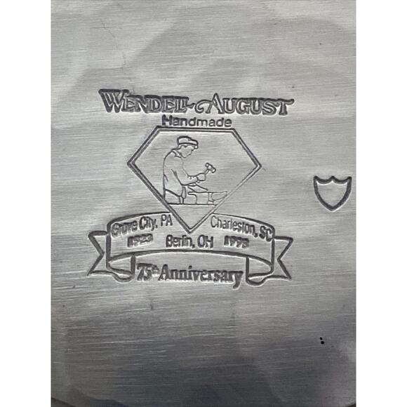 VTG Wendell August 1998 Forge Plate 75th Anniversary North Pole Christmas Polar - Picture 6 of 7